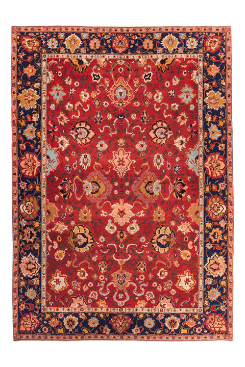 Red Ground Agra Rug