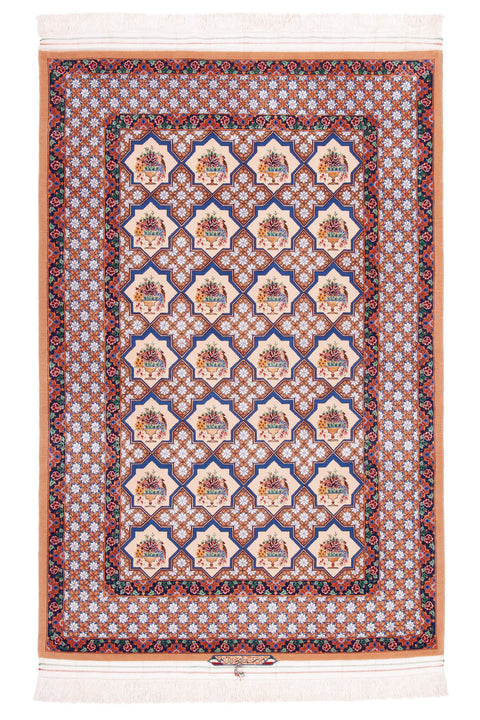 Mehdaai - Isfahan Tile Silk & Wool Rug