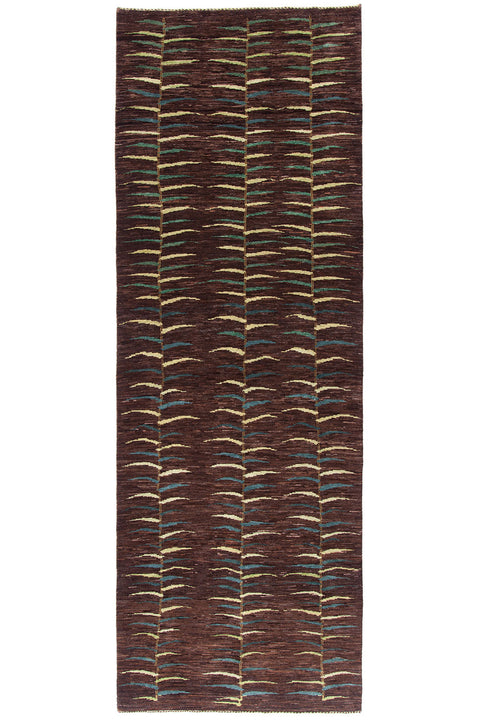 Stripe Pattern Kashkuli Gabbeh Runner Rug